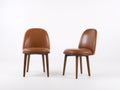 Esszimmerstühle Set 2 Stück Holz 55x60x85 cm - Braun - modernes Design für Esszimmer