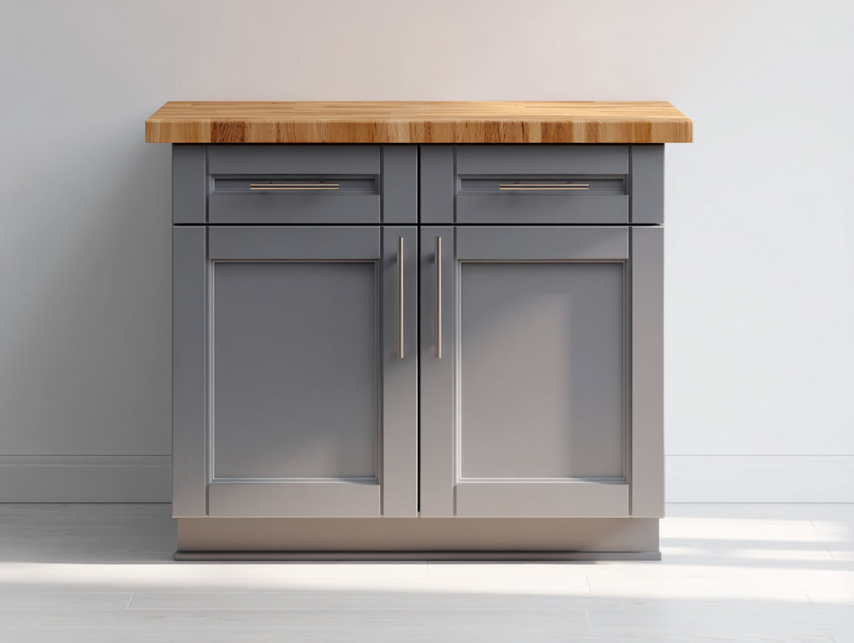 Sideboards Holz 120x40x85 cm - grau und holzfarben - modernes Design für Wohnzimmer und Esszimmer