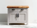 Sideboards Holz 120x40x85 cm - grau und holzfarben - modernes Design für Wohnzimmer und Esszimmer