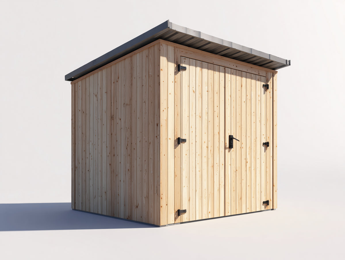 Gartenhaus 500x400x280 cm Holz Gartenhütte mit Doppeltür
