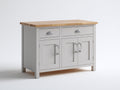 Sideboards Holz 140x40x85 cm - grau und holzfarben - modernes Design für Wohnzimmer und Esszimmer