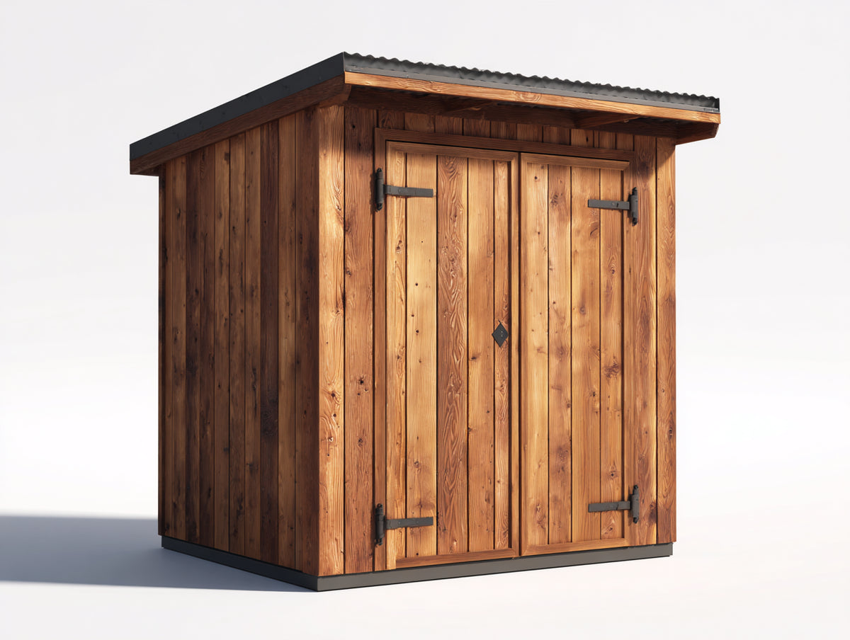 Gartenhaus Holz 300x300x230 cm - Braun-Schwarz - klassisches Design mit Stauraum für Garten