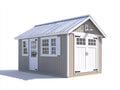 Gartenhaus 400x300x250 cm Holz Gartenhütte mit Doppeltür und Fenstern