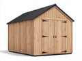 Gartenhäuser Holz 300x300x220 cm - naturholzfarben - klassisches Gartenhaus mit Doppeltür