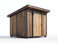 Gartenhäuser Holz 210x170x220 cm - Naturbraun-Anthrazit - Kompaktes Gerätehaus mit Schiebetür und Pultdach